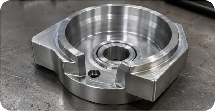 CNC turning — machined block part