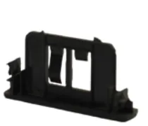 Black plastic connector clip