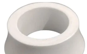 White molded plastic ring