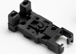 Micro molded black mounting clip