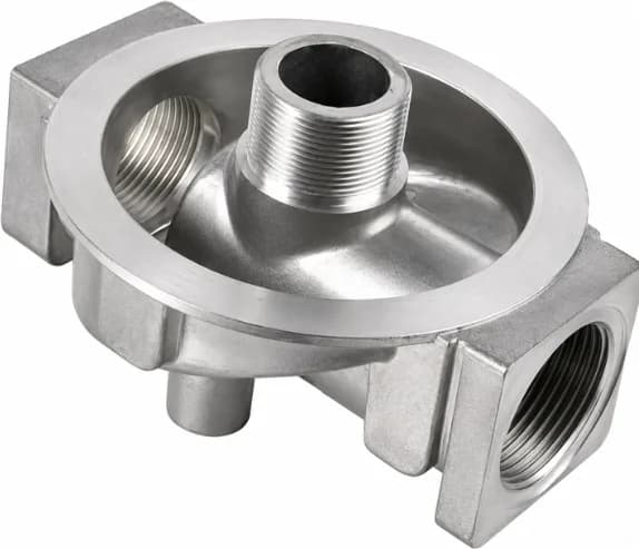 Investment cast stainless steel filter head